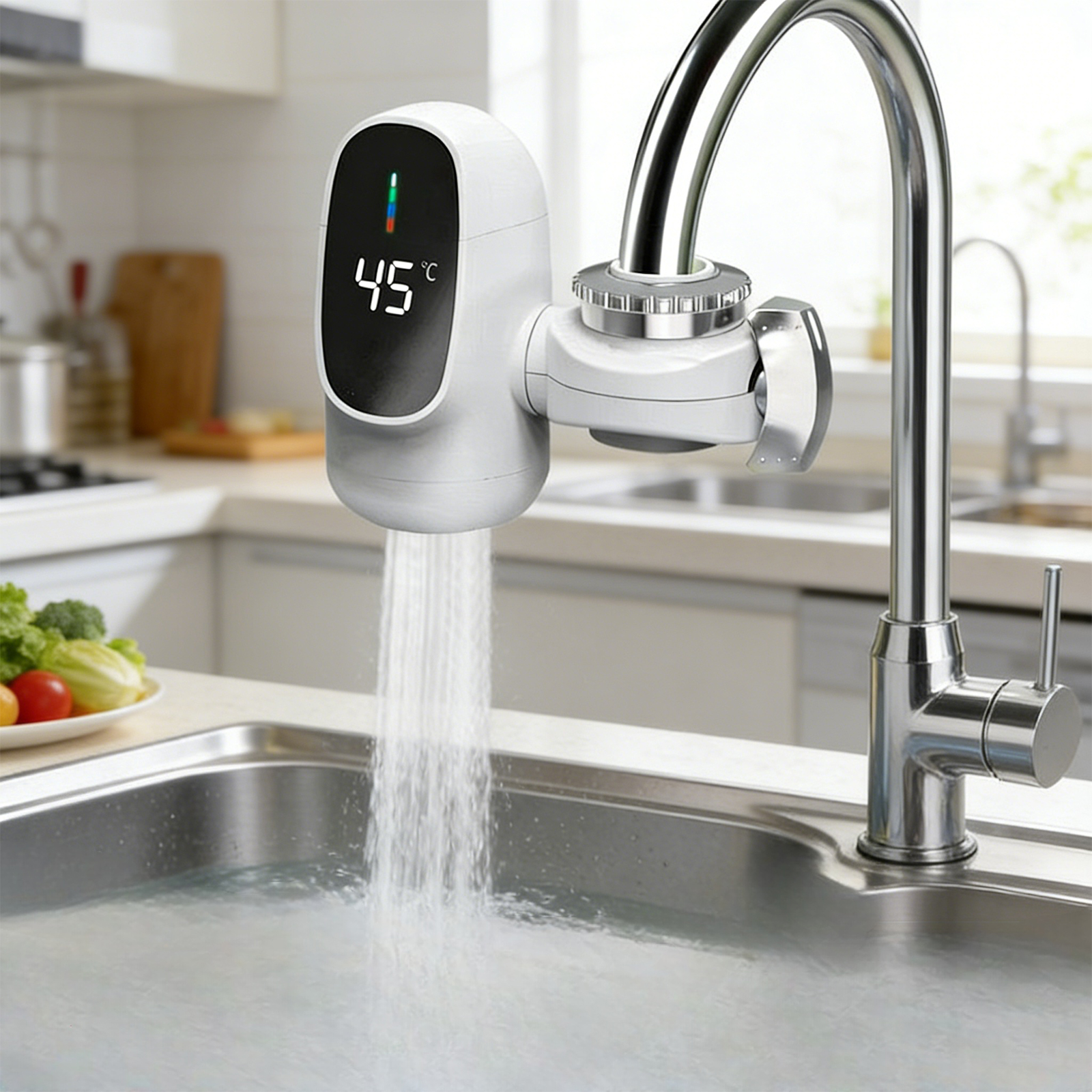 Kitchen Appliances Unit - 110V Rapid Heating Tap with Digital