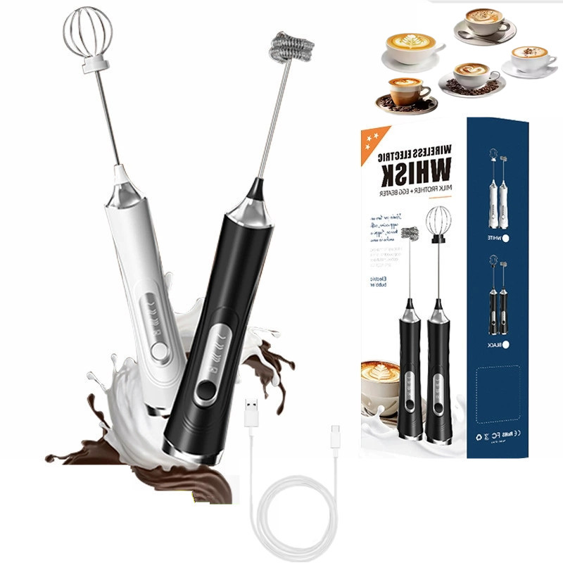 Kitchen Appliances Unit - USB Electric Milk Frother Handheld Milk