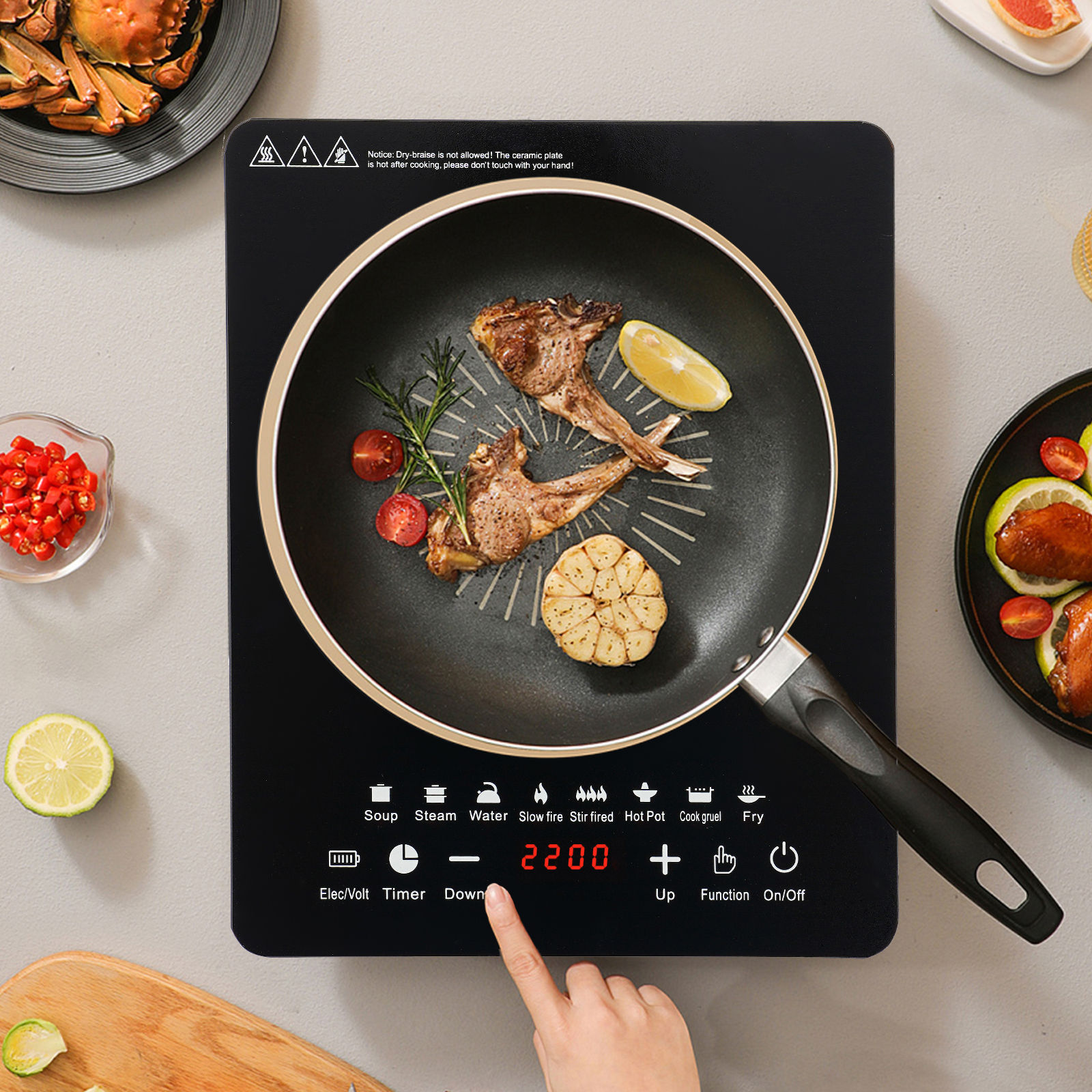 Electric Induction Cooker, Ind - مراجعة Induction Cooktop Portable وسعره