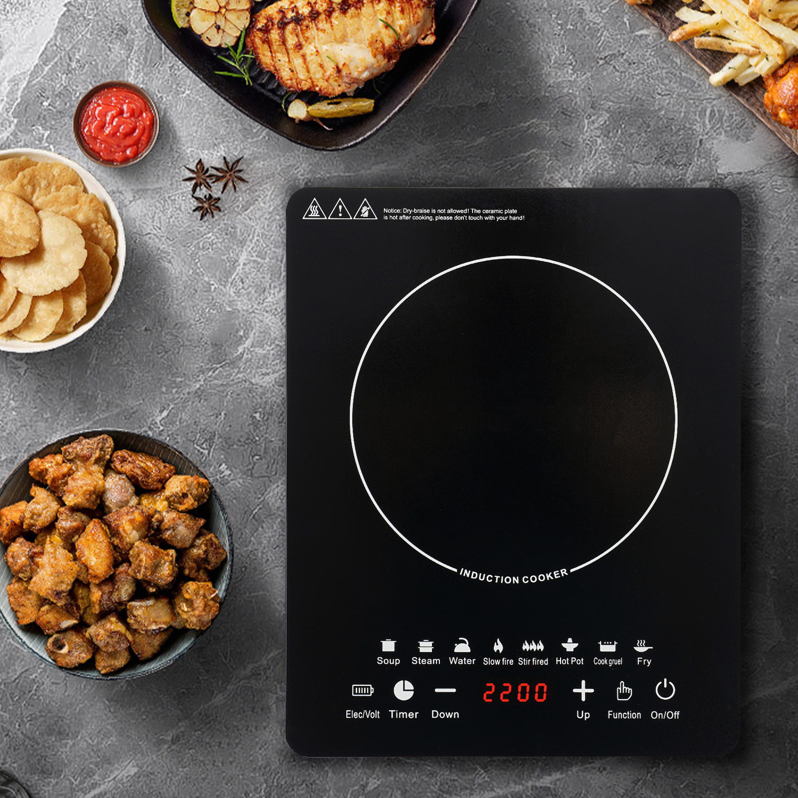 Electric Induction Cooker, Ind - مراجعة Induction Cooktop Portable وسعره