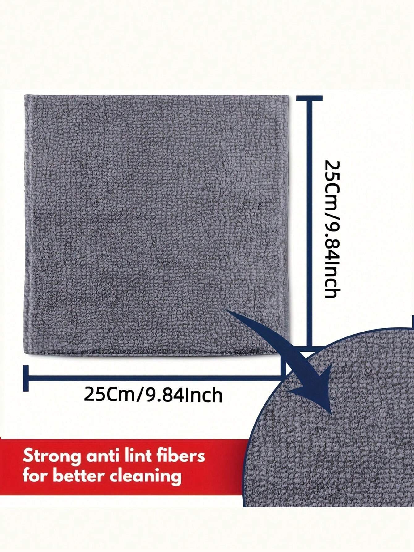 5/10Pcs Light Gray Microfiber  - مراجعة Kitchen Appliances Bath وسعره