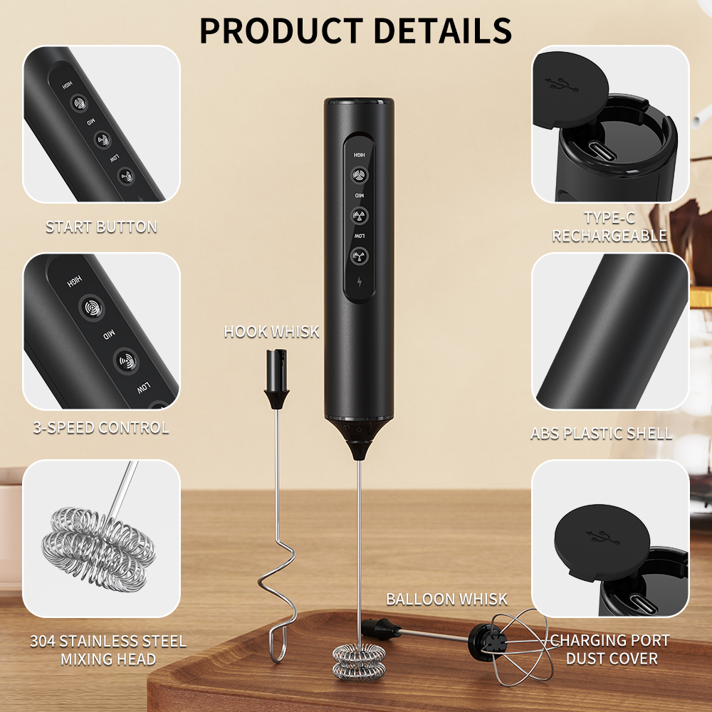 3 in 1 Electric Handheld Milk  - مراجعة Kitchen Appliances Unit وسعره