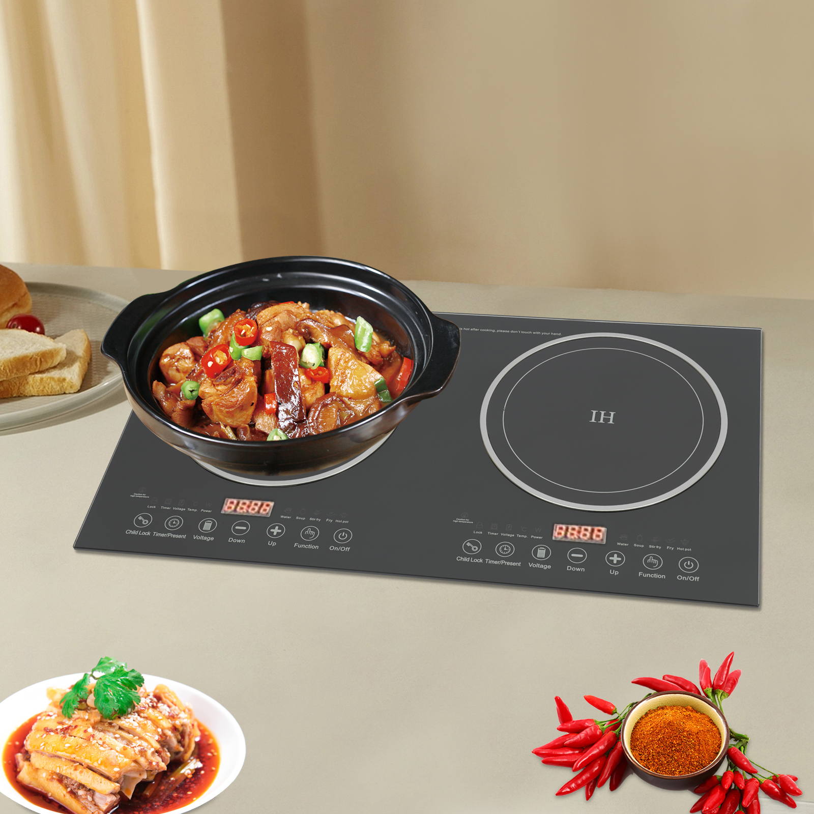 Portable Double Induction Cook - مراجعة Induction Cooktop Portable وسعره