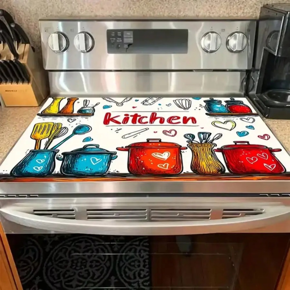 1pc Kitchen Stove Cover Protec - مراجعة Kitchen Appliances Electric Stove وسعره