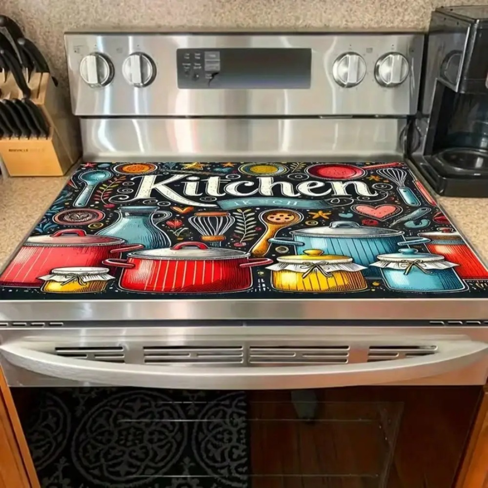 1pc Kitchen Stove Cover Protec - مراجعة Kitchen Appliances Electric Stove وسعره