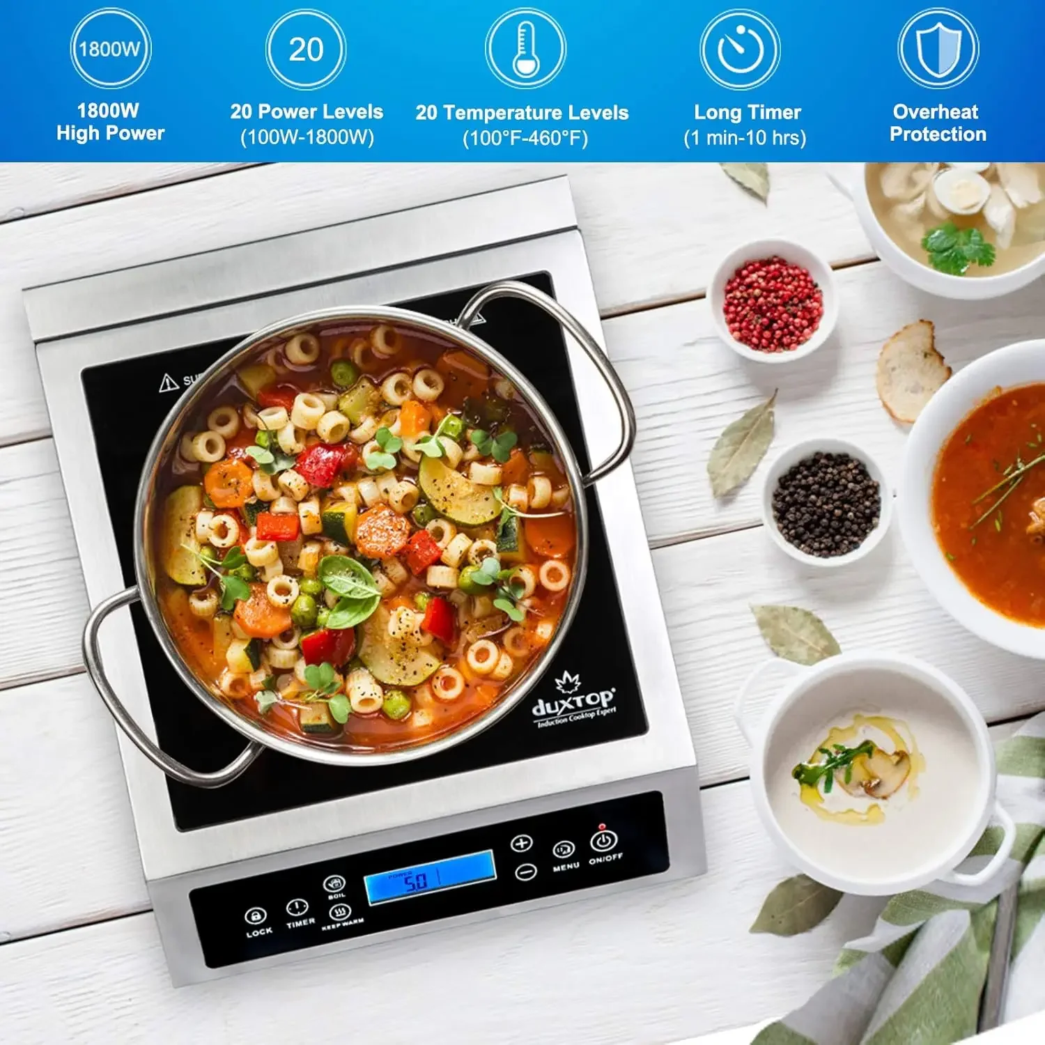 Professional Portable Inductio - مراجعة Induction Cooktop Portable وسعره