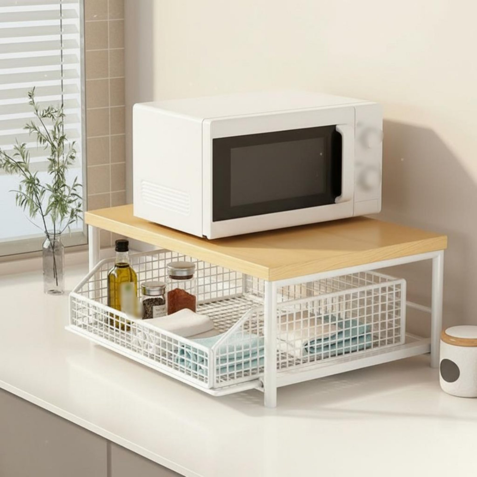 2-Tier Kitchen Counter Rack Ve - مراجعة Kitchen Appliances In وسعره