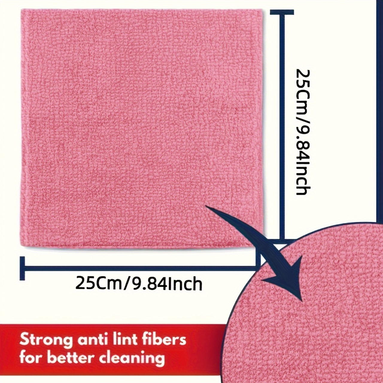 1-50Pcs Light Pink Microfiber  - مراجعة Kitchen Appliances In وسعره