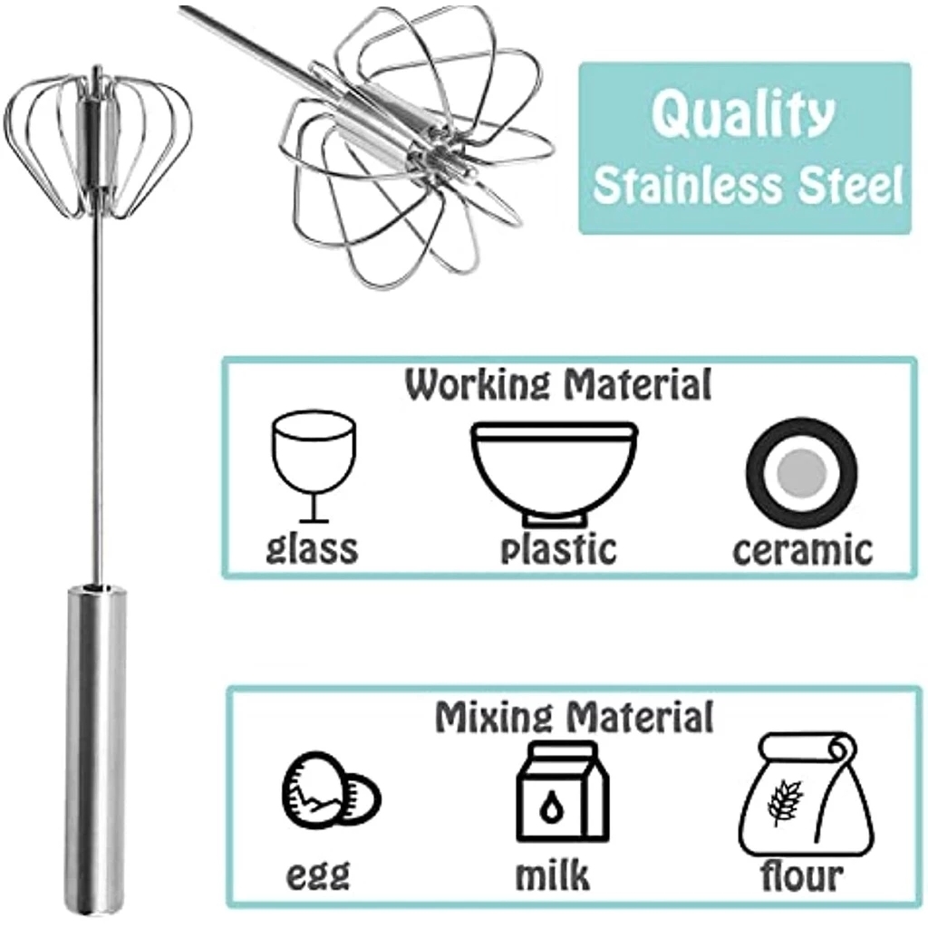 1/3pcs Stainless Steel Egg Bea - مراجعة Kitchen Appliances Unit وسعره