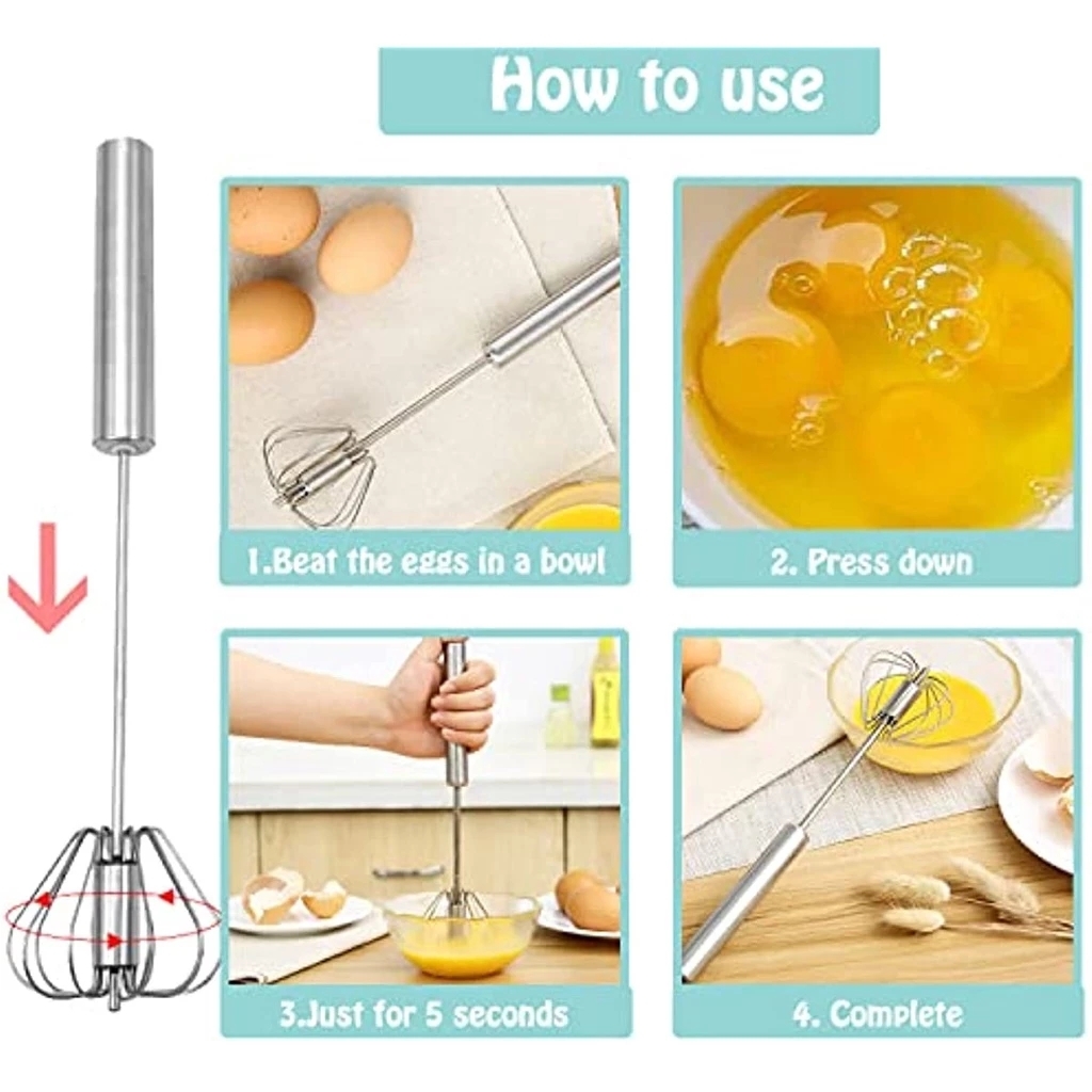 1/3pcs Stainless Steel Egg Bea - مراجعة Kitchen Appliances Unit وسعره